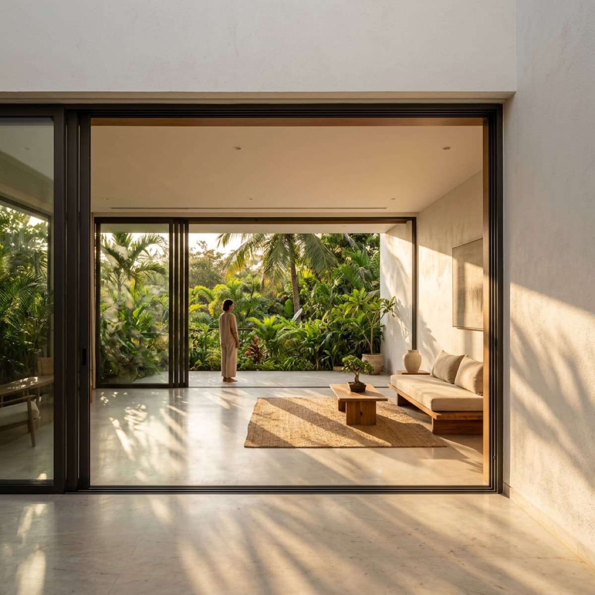 Premium aluminium windows installed in an Indian home