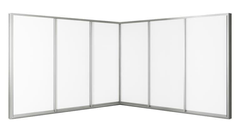 Corner Sliding Door (3+3 Panels on 3 Tracks)